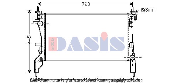 AKS DASIS Radiators, Motora dzesēšanas sistēma 060025N